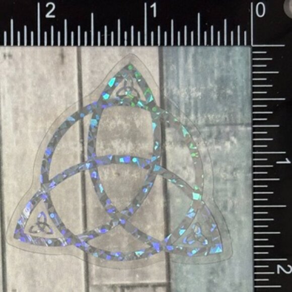 🌀10/$10🌀 Silver Translucent Holographic Waterproof Vinyl Sticker Decal - Picture 1 of 1